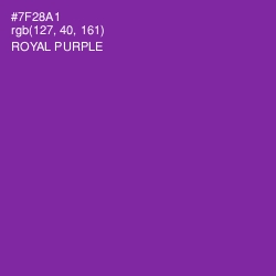 #7F28A1 - Royal Purple Color Image