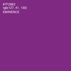 #7F2982 - Eminence Color Image