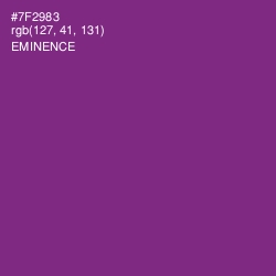 #7F2983 - Eminence Color Image