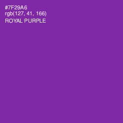 #7F29A6 - Royal Purple Color Image