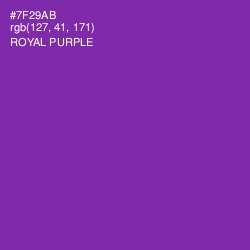 #7F29AB - Royal Purple Color Image