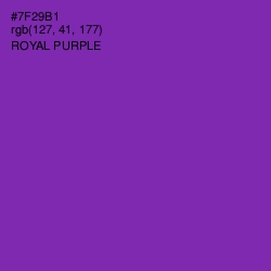 #7F29B1 - Royal Purple Color Image