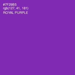 #7F29B5 - Royal Purple Color Image