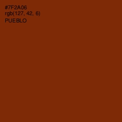 #7F2A06 - Pueblo Color Image