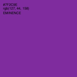 #7F2C9E - Eminence Color Image