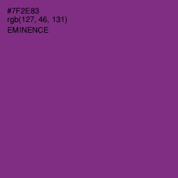 #7F2E83 - Eminence Color Image