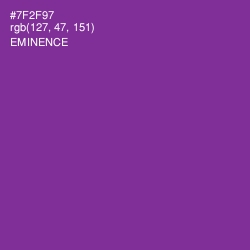 #7F2F97 - Eminence Color Image