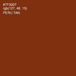 #7F300F - Peru Tan Color Image