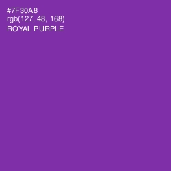 #7F30A8 - Royal Purple Color Image