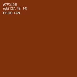 #7F310E - Peru Tan Color Image