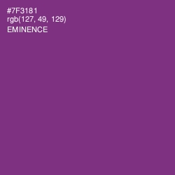 #7F3181 - Eminence Color Image