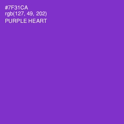 #7F31CA - Purple Heart Color Image