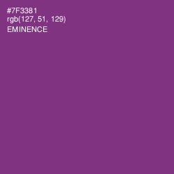 #7F3381 - Eminence Color Image