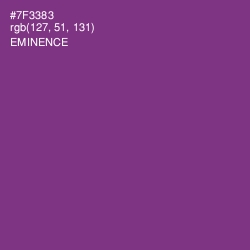 #7F3383 - Eminence Color Image
