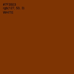#7F3503 - Peru Tan Color Image