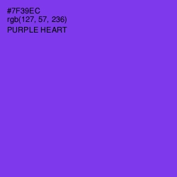 #7F39EC - Purple Heart Color Image