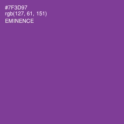 #7F3D97 - Eminence Color Image