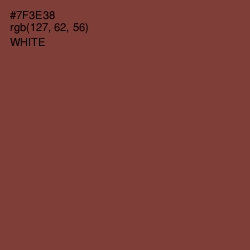 #7F3E38 - Quincy Color Image