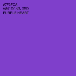 #7F3FCA - Purple Heart Color Image