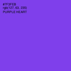 #7F3FEB - Purple Heart Color Image