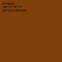 #7F400B - Antique Bronze Color Image