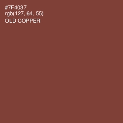 #7F4037 - Old Copper Color Image