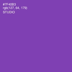 #7F40B3 - Studio Color Image