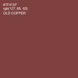 #7F413F - Old Copper Color Image