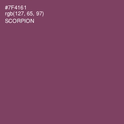 #7F4161 - Scorpion Color Image