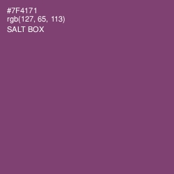 #7F4171 - Salt Box Color Image