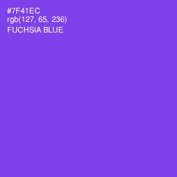 #7F41EC - Fuchsia Blue Color Image