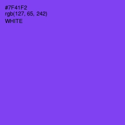 #7F41F2 - Fuchsia Blue Color Image