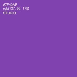 #7F42AF - Studio Color Image