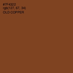 #7F4322 - Old Copper Color Image