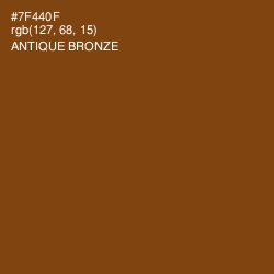 #7F440F - Antique Bronze Color Image