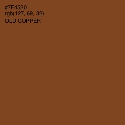 #7F4520 - Old Copper Color Image