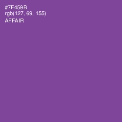 #7F459B - Affair Color Image