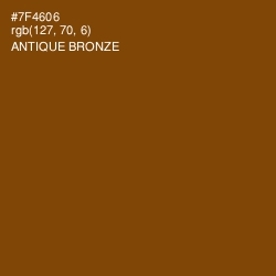 #7F4606 - Antique Bronze Color Image