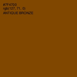 #7F4700 - Antique Bronze Color Image