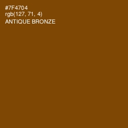 #7F4704 - Antique Bronze Color Image