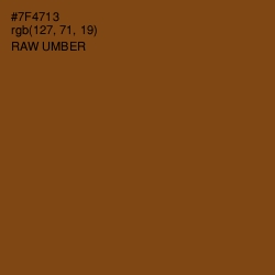 #7F4713 - Raw Umber Color Image