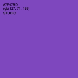 #7F47BD - Studio Color Image