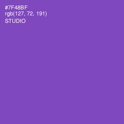 #7F48BF - Studio Color Image