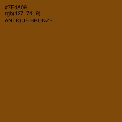 #7F4A09 - Antique Bronze Color Image