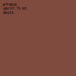 #7F4B3E - Old Copper Color Image