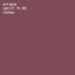 #7F4B58 - Ferra Color Image