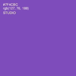 #7F4CBC - Studio Color Image
