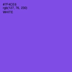 #7F4CE6 - Fuchsia Blue Color Image