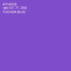 #7F4DCB - Fuchsia Blue Color Image