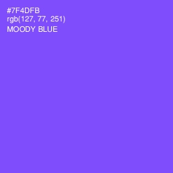 #7F4DFB - Moody Blue Color Image